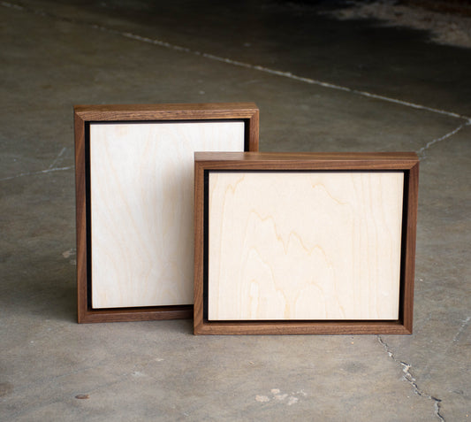 WALNUT FRAMED PANEL | 8 x 10 | 2 Pack